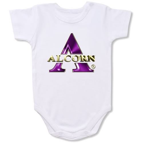 Alcorn State Braves Baby Bodysuit Creeper #01